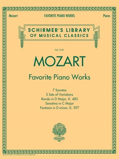 Cover: 9781476875545 | Mozart - Favorite Piano Works | Wolfgang Amadeus Mozart | Taschenbuch