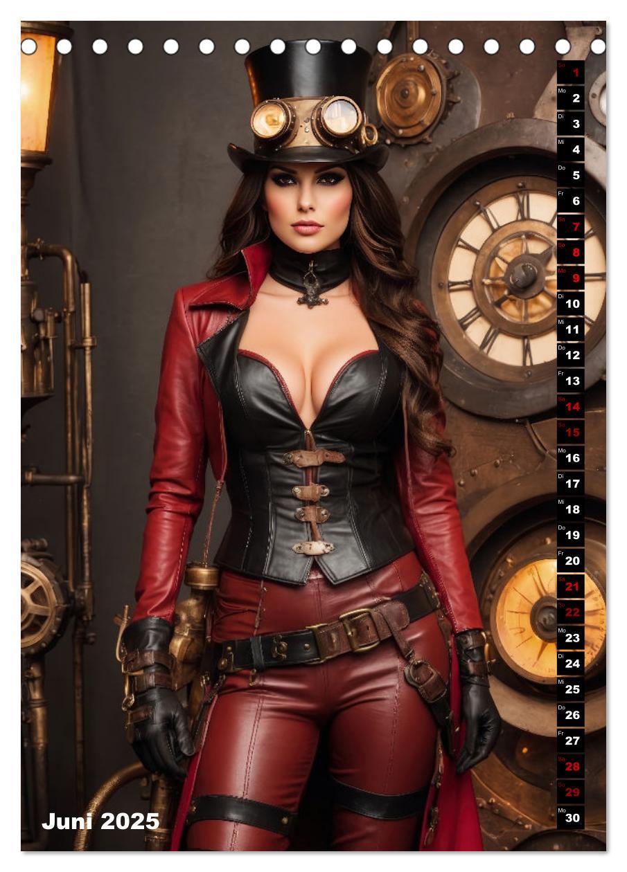 Bild: 9783435845385 | Steampunk Divas (Tischkalender 2025 DIN A5 hoch), CALVENDO...