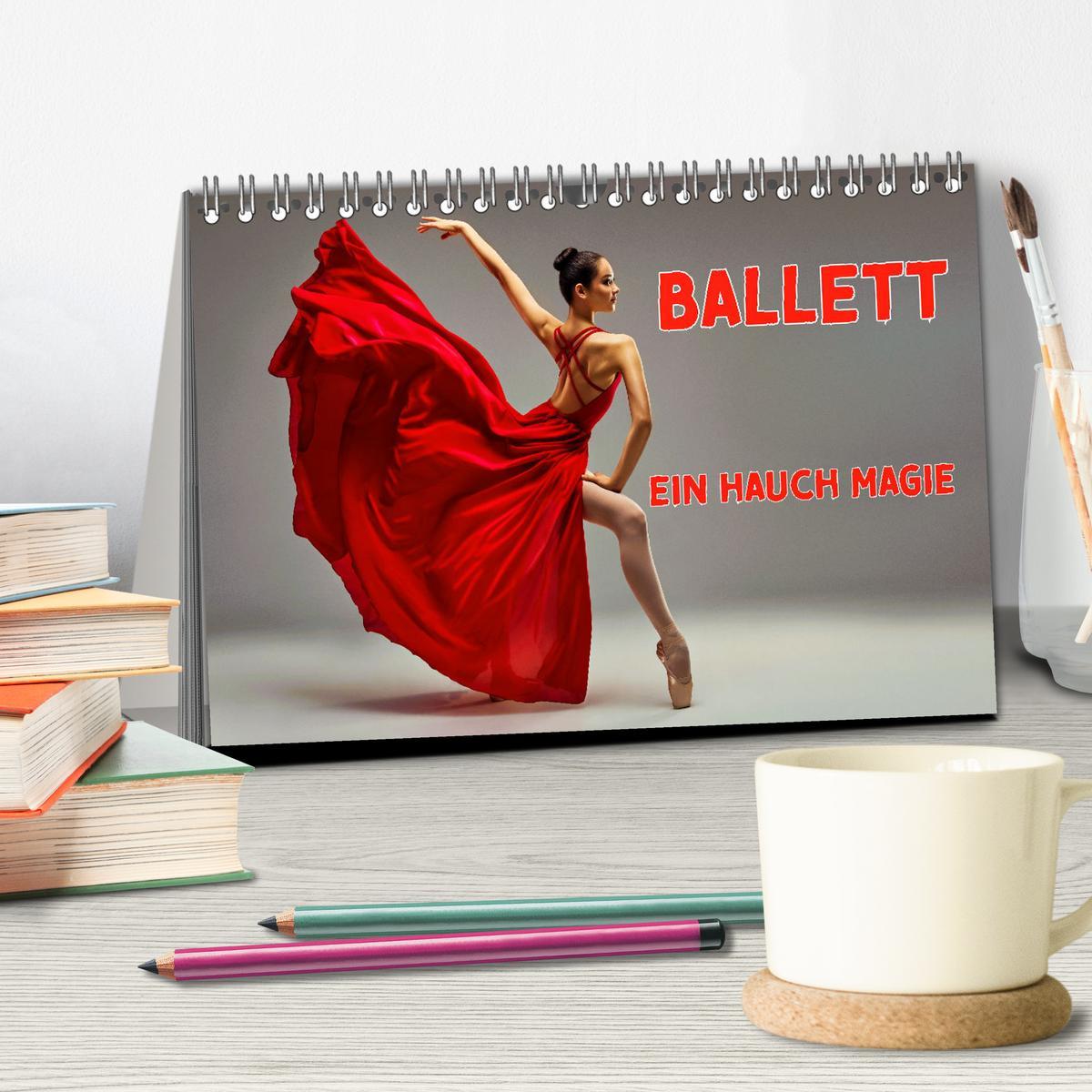 Bild: 9783457184141 | BALLETT - ein Hauch Magie (Tischkalender 2025 DIN A5 quer),...