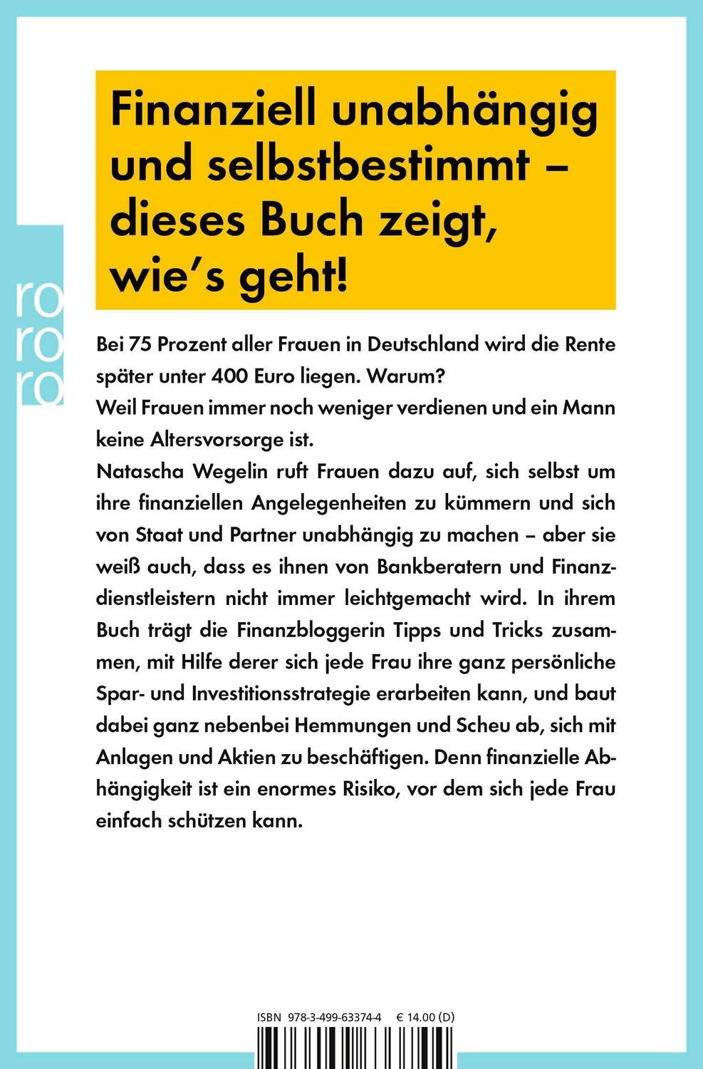 Rückseite: 9783499633744 | Madame Moneypenny: Wie Frauen ihre Finanzen selbst in die Hand...