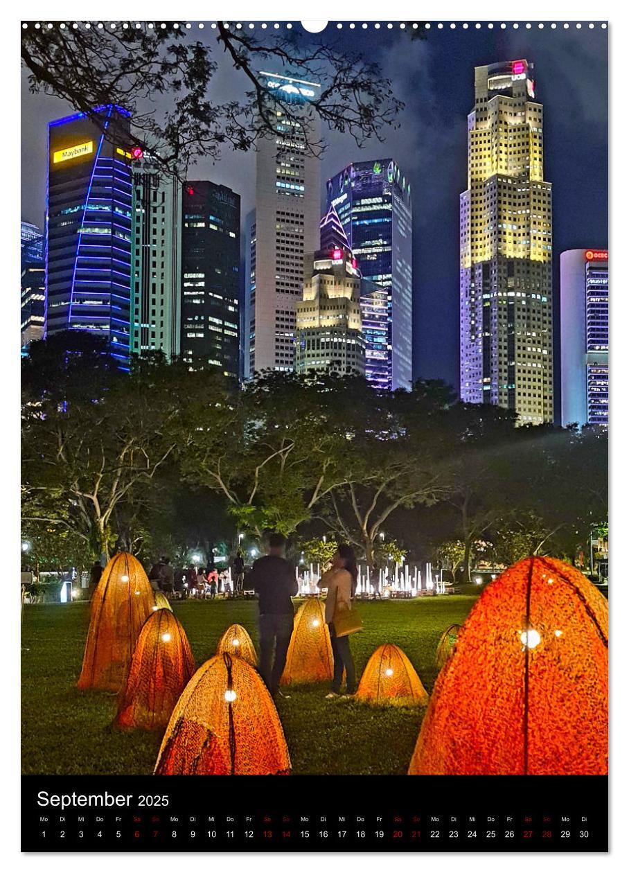 Bild: 9783457225431 | Singapur - Faszinierende Lichterwelt Marina Bay (Wandkalender 2025...