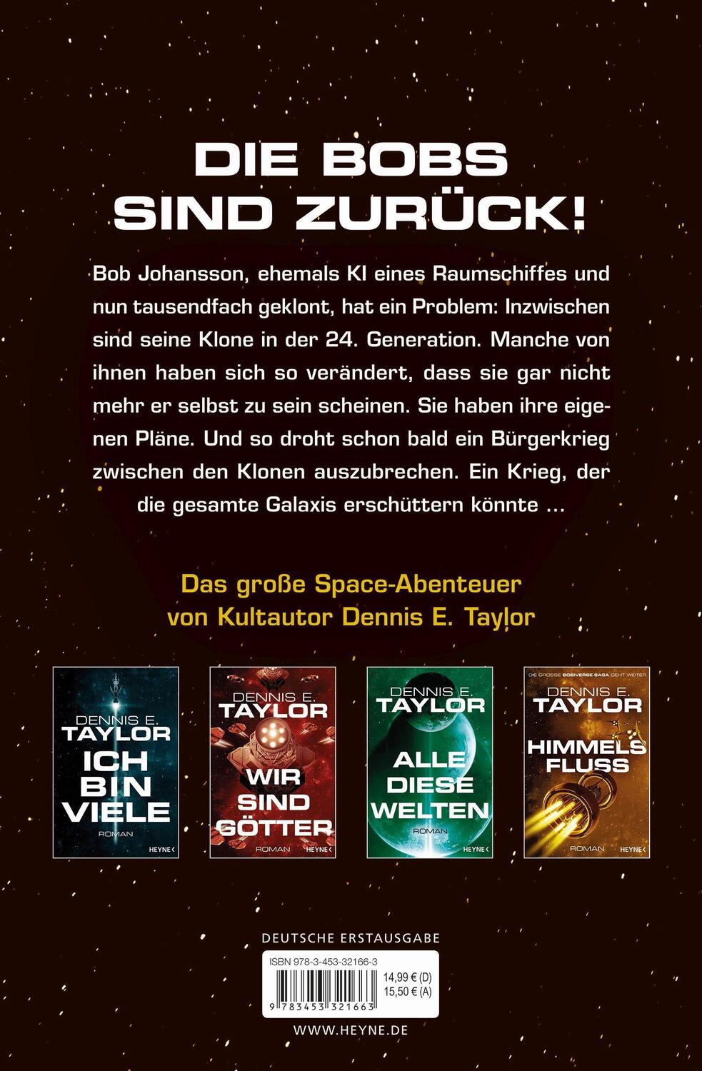 Bild: 9783453321663 | Himmelsfluss | Roman | Dennis E. Taylor | Taschenbuch | Bobiverse