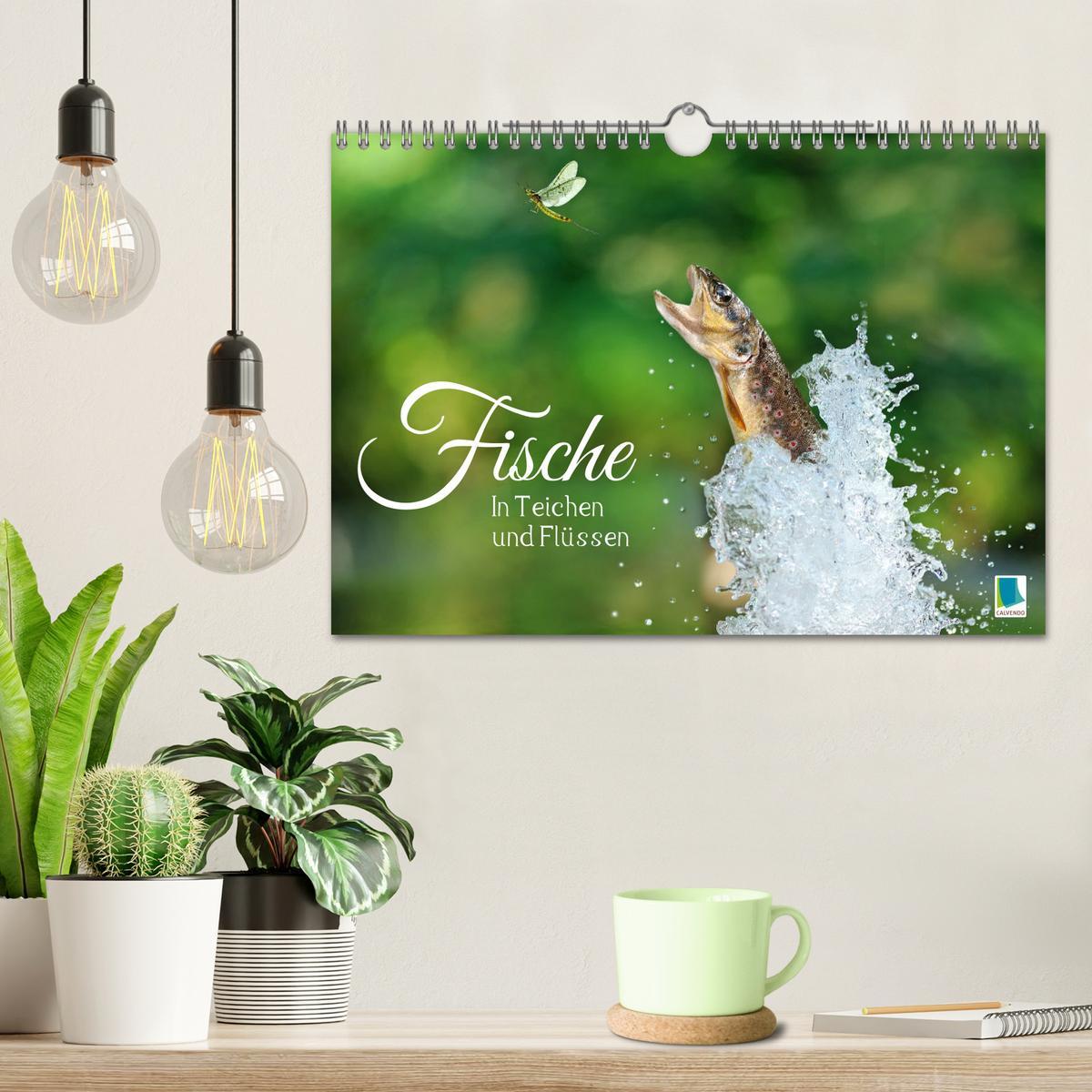 Bild: 9783383856891 | Fische in Teichen und Flüssen (Wandkalender 2025 DIN A4 quer),...