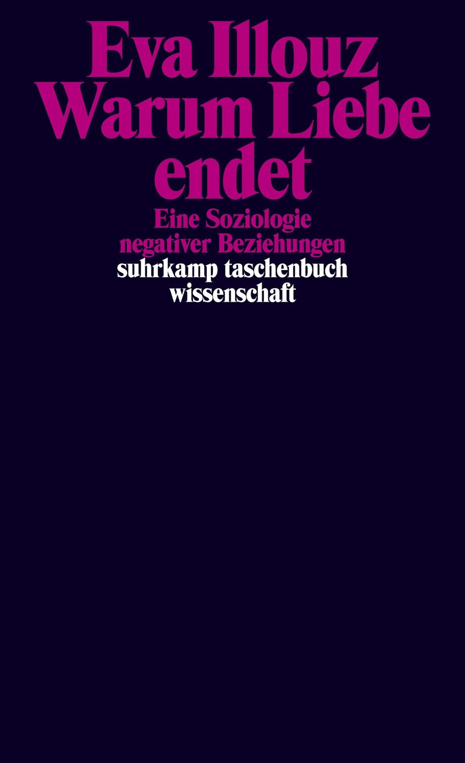 Cover: 9783518299180 | Warum Liebe endet | Eine Soziologie negativer Beziehungen | Eva Illouz