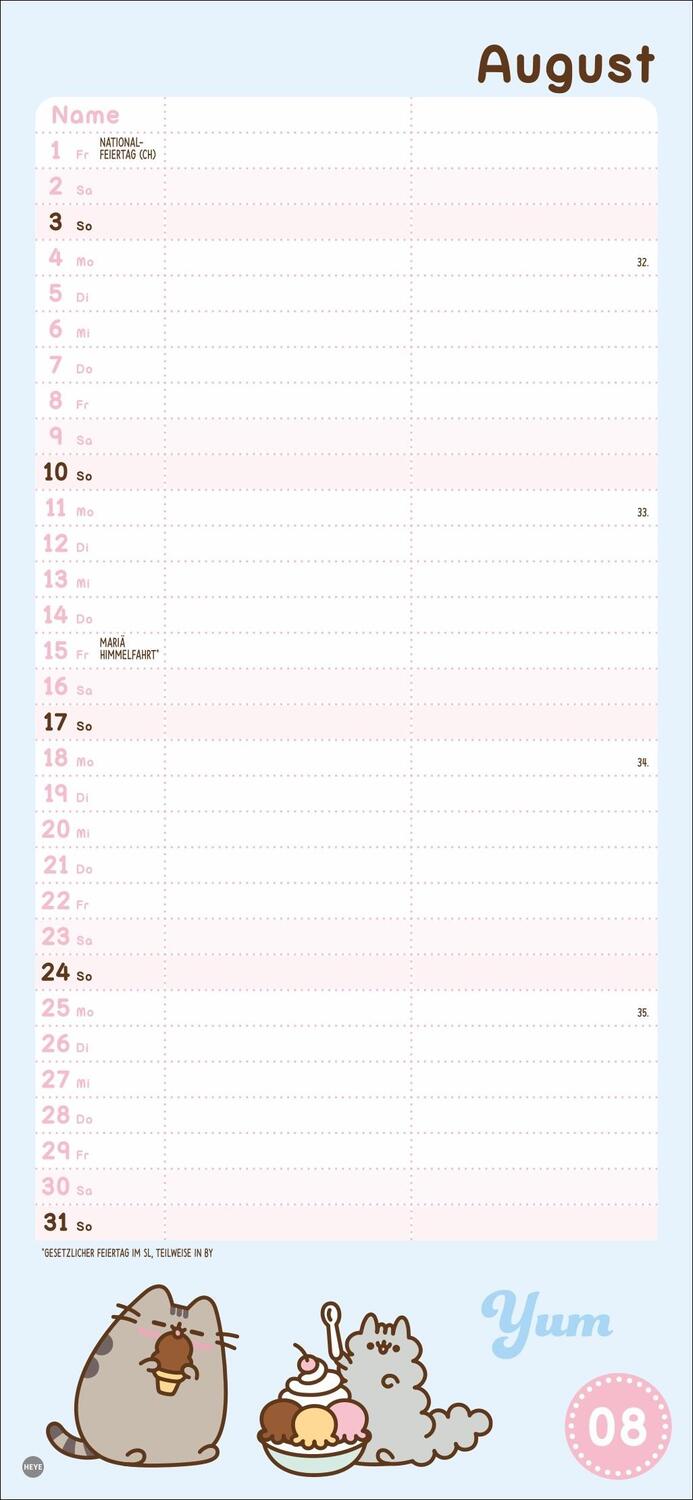 Bild: 9783756406180 | Pusheen Planer für zwei 2025 | Heye | Kalender | Spiralbindung | 14 S.