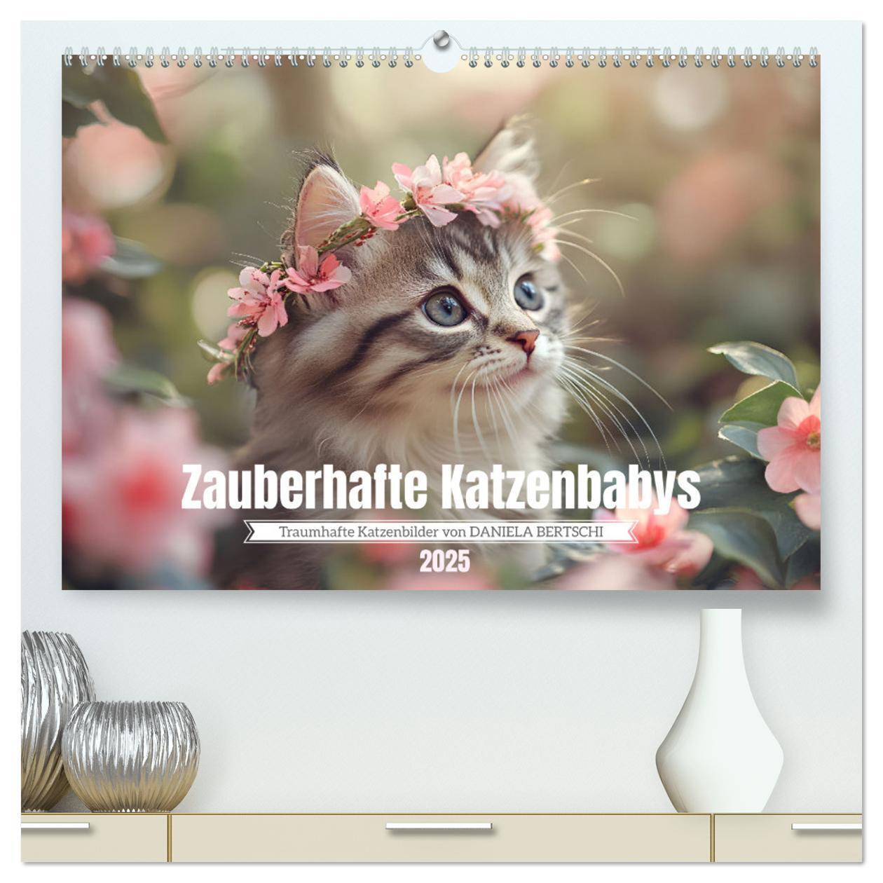 Cover: 9783457208052 | Zauberhafte Katzenbabys (hochwertiger Premium Wandkalender 2025 DIN...