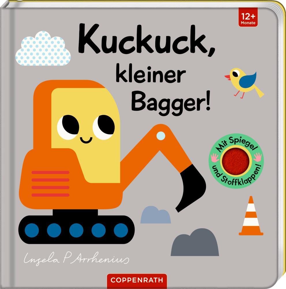 Cover: 9783649644026 | Mein Filz-Fühlbuch: Kuckuck, kleiner Bagger! | Ingela P. Arrhenius