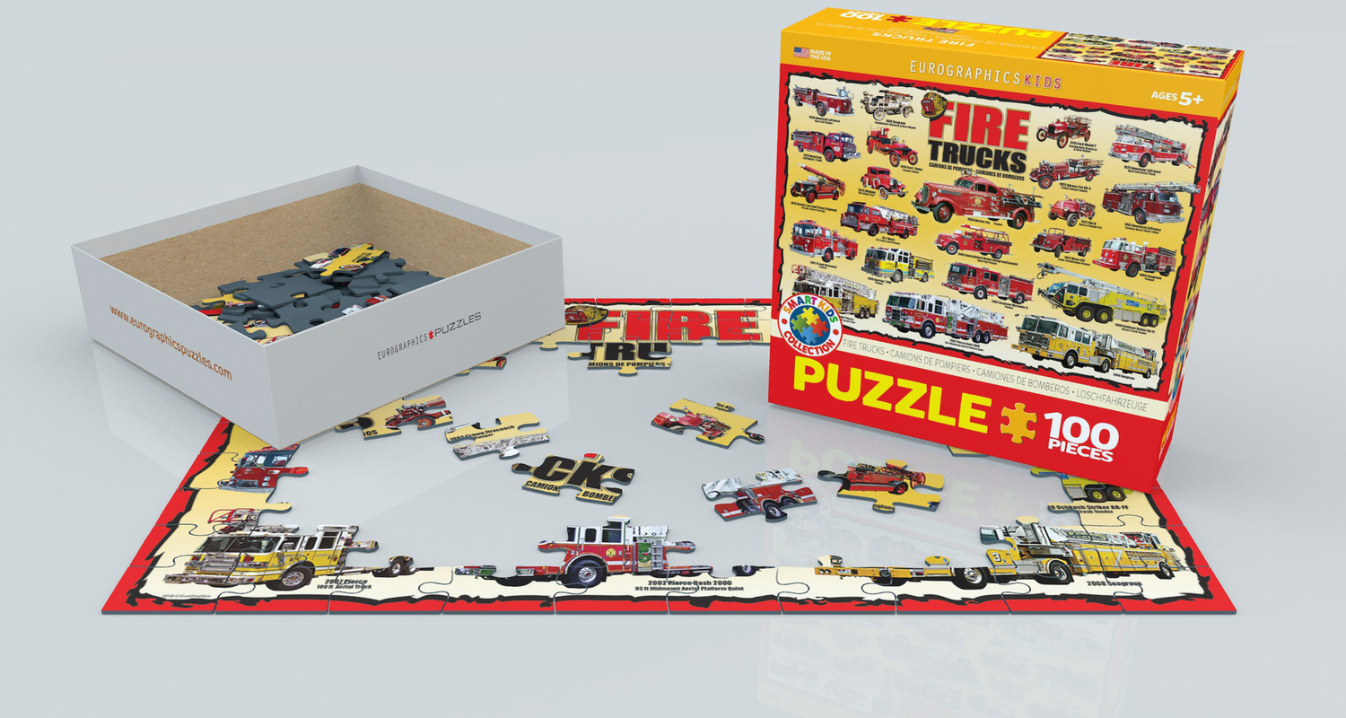 Bild: 628136612395 | Feuerwehrautos (Puzzle) | Spiel | In Spielebox | 2022 | Eurographics