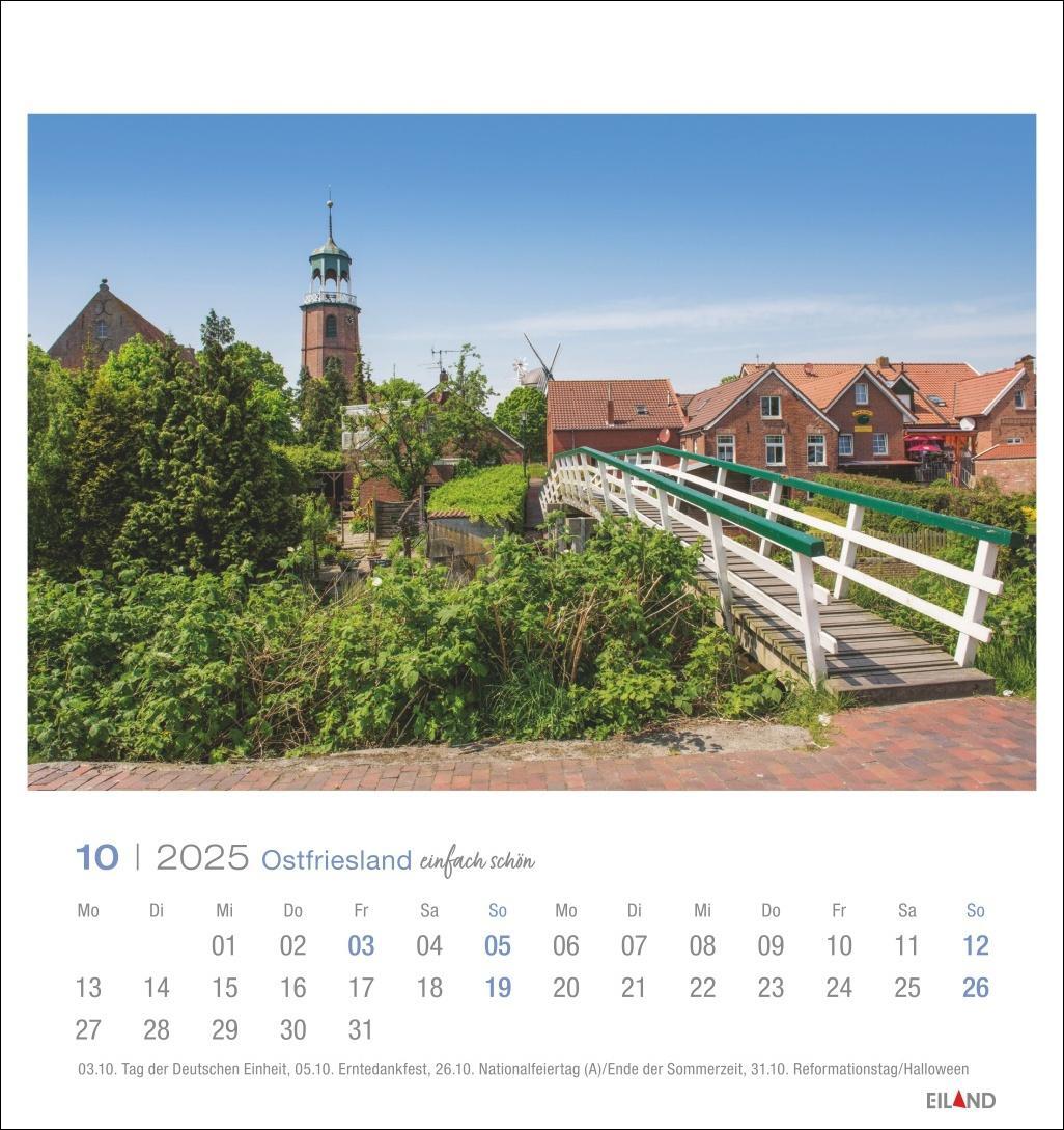 Bild: 9783964023315 | Ostfriesland Postkartenkalender 2025 - einfach schön | Eiland | 13 S.