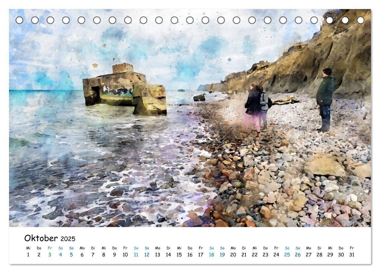 Bild: 9783435143979 | Aquarell Illustrationen vom Darß (Tischkalender 2025 DIN A5 quer),...