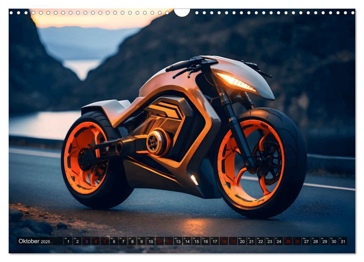 Bild: 9783383857577 | Dream Bikes - Motorräder aus der Zukunft (Wandkalender 2025 DIN A3...