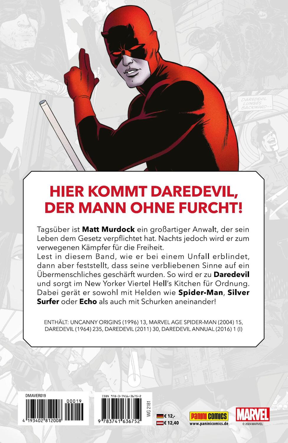 Rückseite: 9783741636752 | Daredevil | Bob Budiansky (u. a.) | Taschenbuch | 124 S. | Deutsch