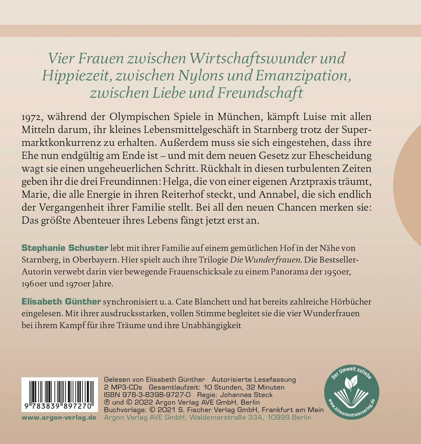 Rückseite: 9783839897270 | Die Wunderfrauen | Freiheit im Angebot | Stephanie Schuster | MP3