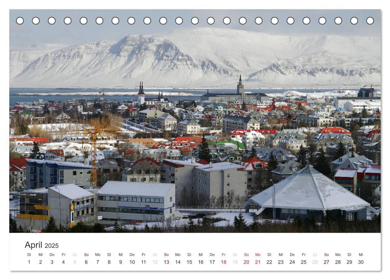 Bild: 9783435776450 | Reykjavìk 64° 08' N (Tischkalender 2025 DIN A5 quer), CALVENDO...