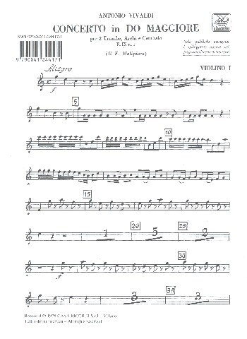 Cover: 9790041344171 | Concerto in Do Maggiore RV 537 (F IX, 1 - T 97) | Antonio Vivaldi