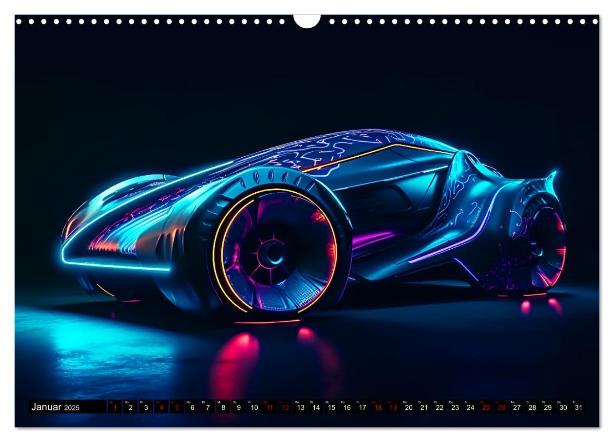 Bild: 9783383908538 | Future Vision Cars-Studio Art (Wandkalender 2025 DIN A3 quer),...