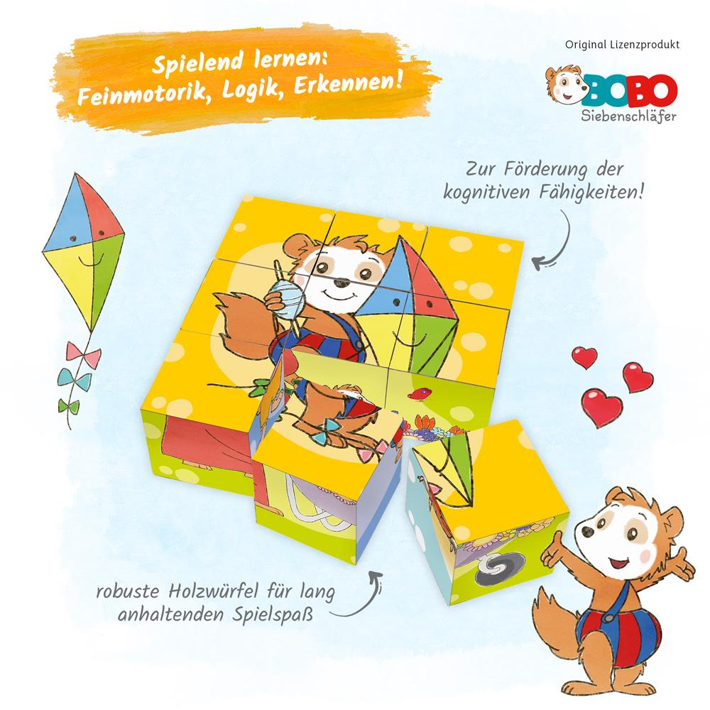 Bild: 4251901504197 | Trötsch Bobo Siebenschläfer Bilderwürfel Puzzle | Trötsch Verlag