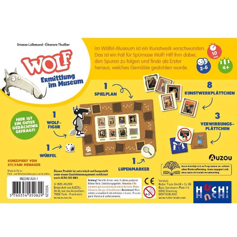 Bild: 3760354050829 | Wolf - Ermittlung im Museum | Sylvain Ménager | Spiel | Karton | 2023