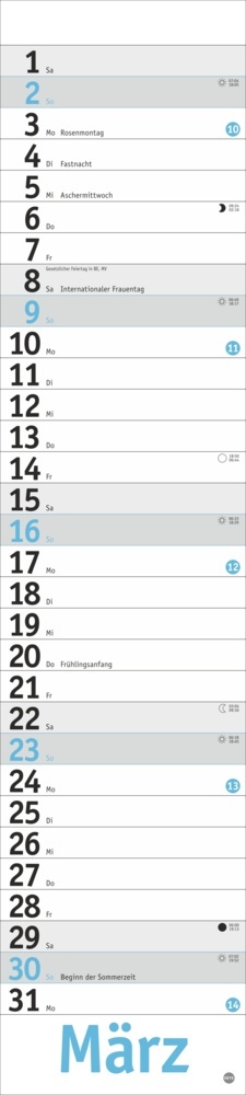 Bild: 9783756408429 | Langplaner, hellblau 2025 | Kalender | Spiralbindung | 13 S. | Deutsch