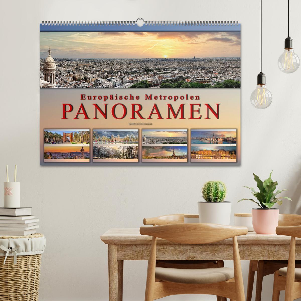 Bild: 9783435126057 | Europäische Metropolen - Panoramen (Wandkalender 2025 DIN A2 quer),...