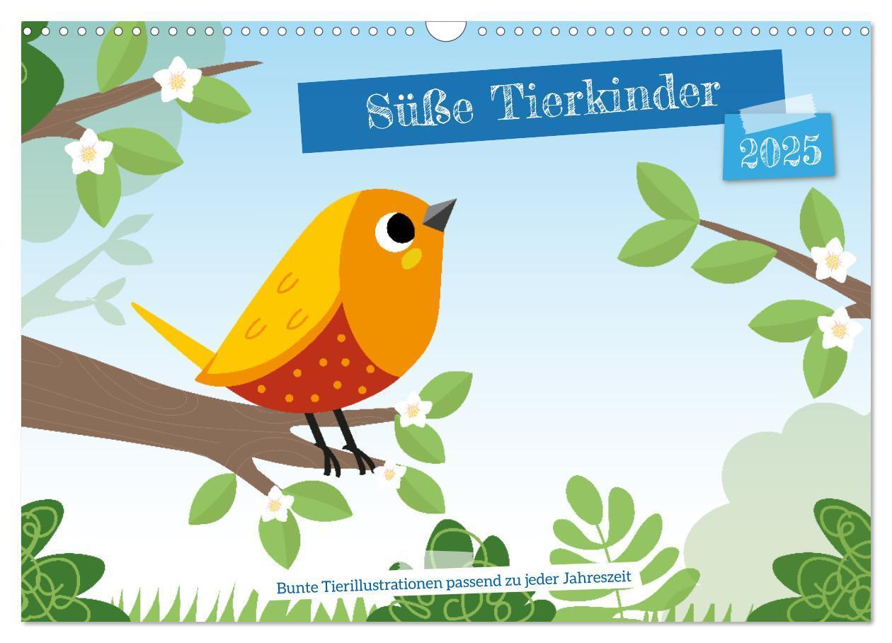 Cover: 9783383926907 | Süße Tierkinder (Wandkalender 2025 DIN A3 quer), CALVENDO...