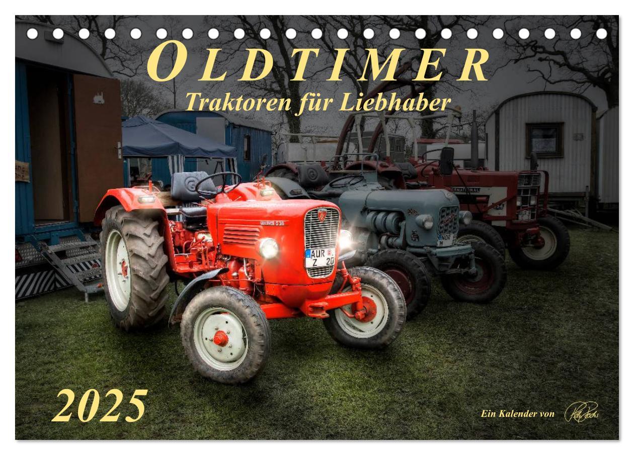 Cover: 9783435608713 | Oldtimer - Traktoren für Liebhaber (Tischkalender 2025 DIN A5...