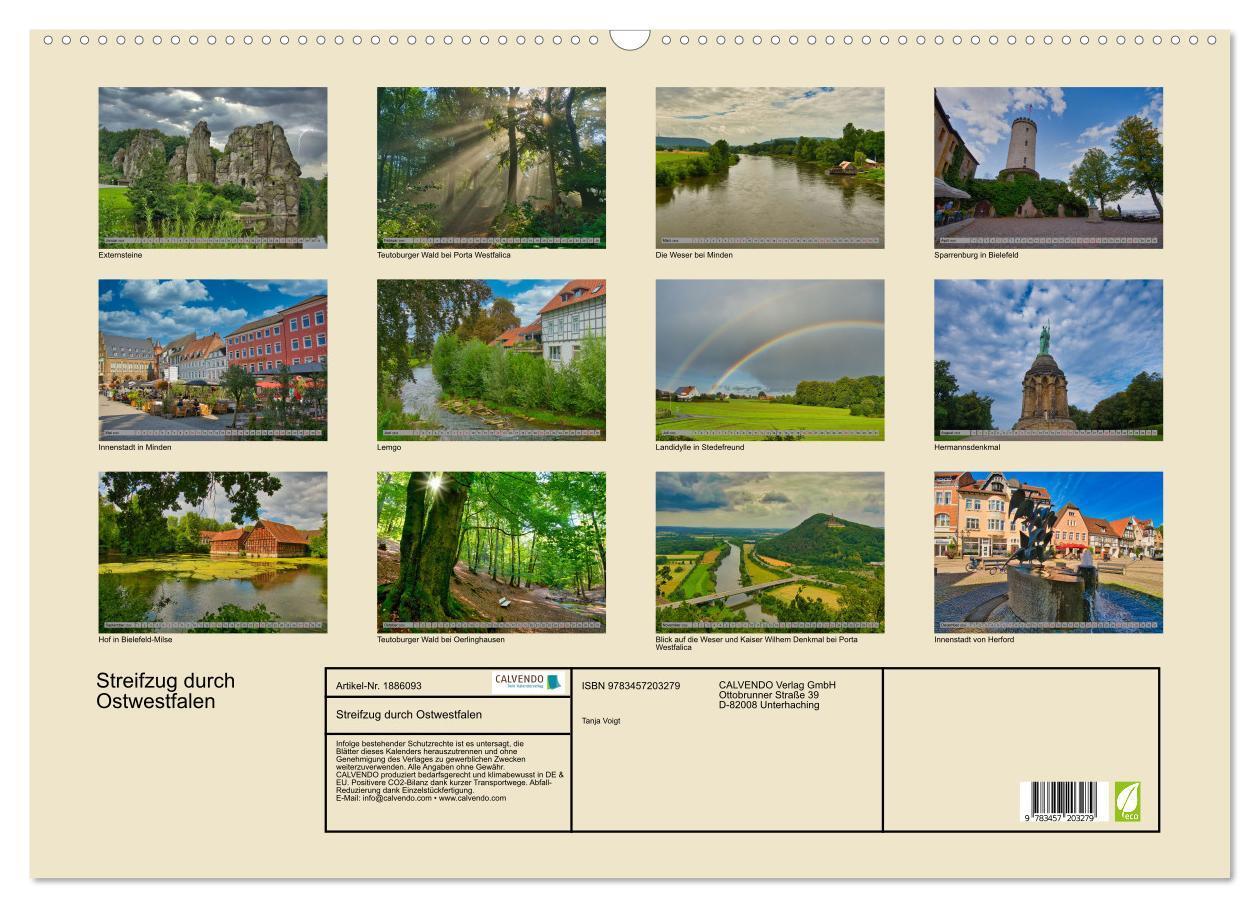 Bild: 9783457203279 | Streifzug durch Ostwestfalen (Wandkalender 2025 DIN A2 quer),...