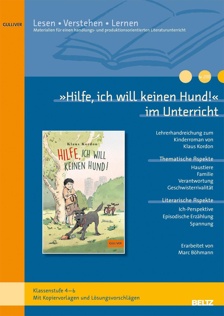 Cover: 9783407631978 | »Hilfe, ich will keinen Hund!« im Unterricht | Peter Schallmayer