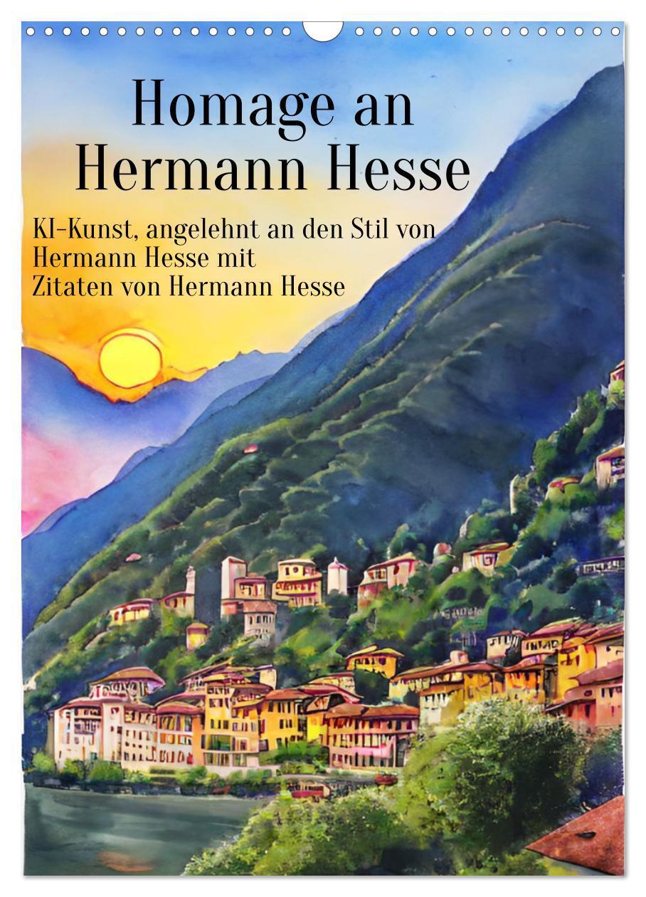 Cover: 9783435857579 | Homage an Hermann Hesse- KI-Kunst angelehnt an den Stil von Hermann...