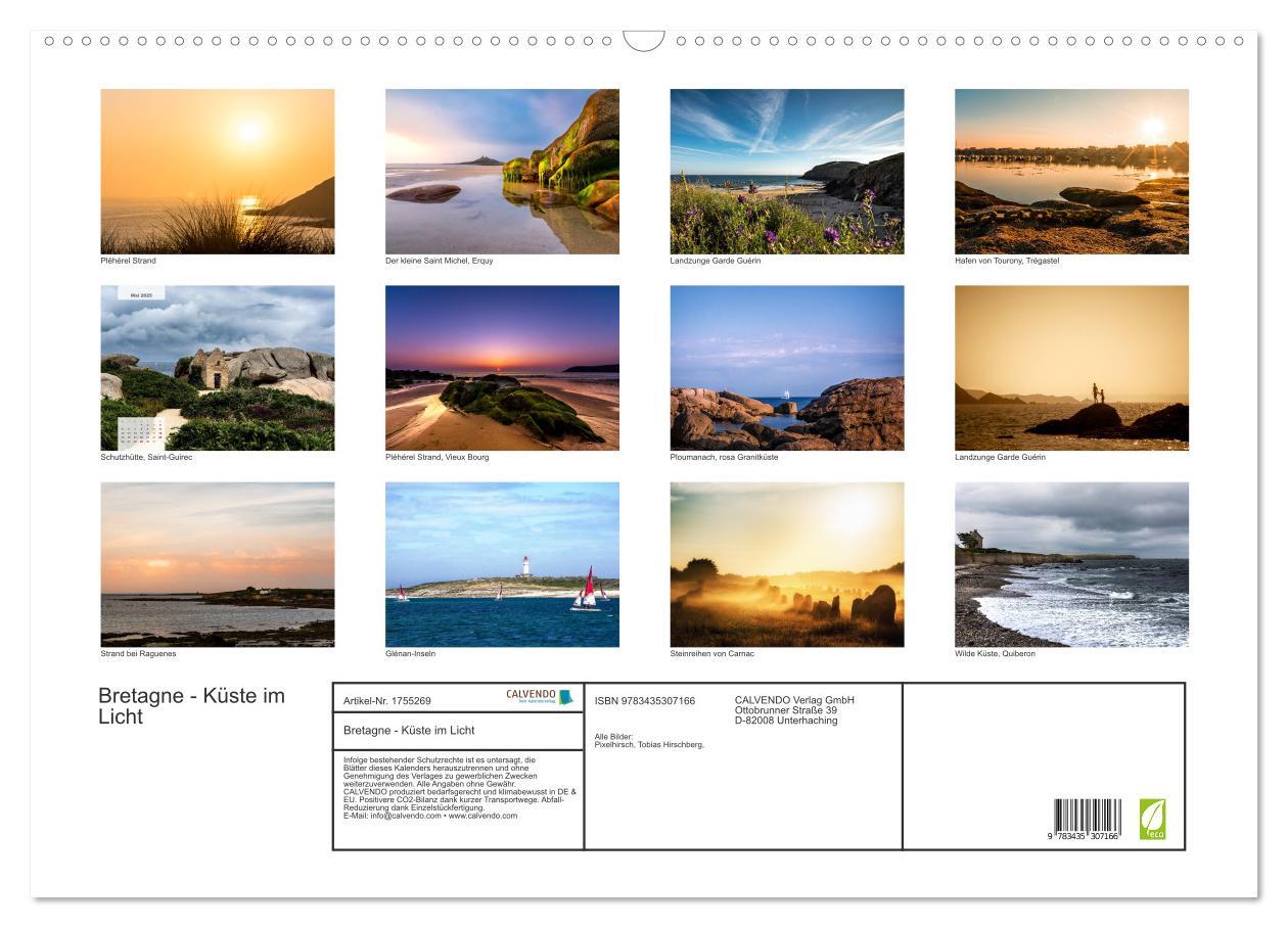 Bild: 9783435307166 | Bretagne - Küste im Licht (Wandkalender 2025 DIN A2 quer), CALVENDO...