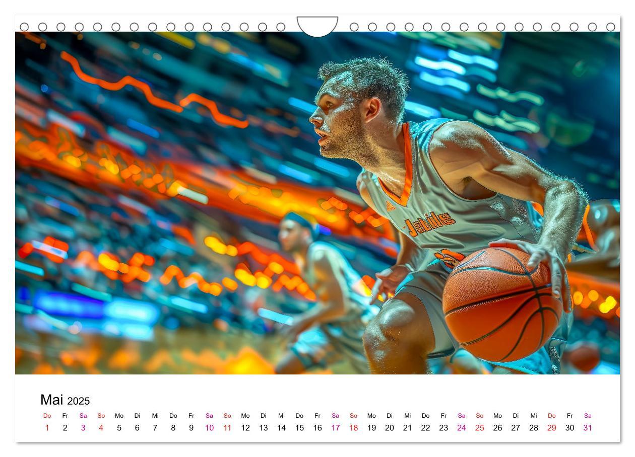 Bild: 9783457146682 | Basketball Erlebnisse (Wandkalender 2025 DIN A4 quer), CALVENDO...