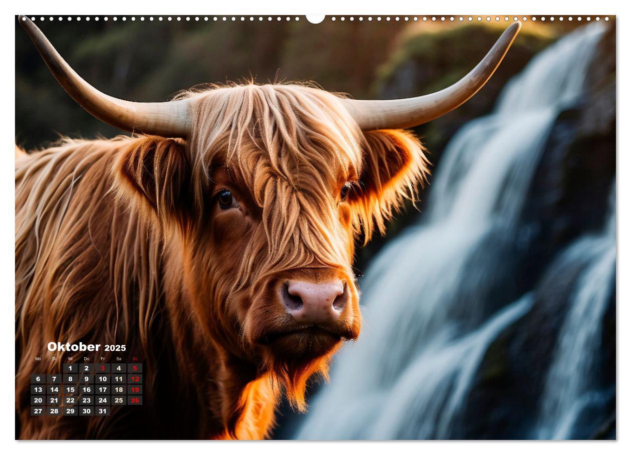 Bild: 9783383840784 | Highland Kühe (Wandkalender 2025 DIN A2 quer), CALVENDO Monatskalender