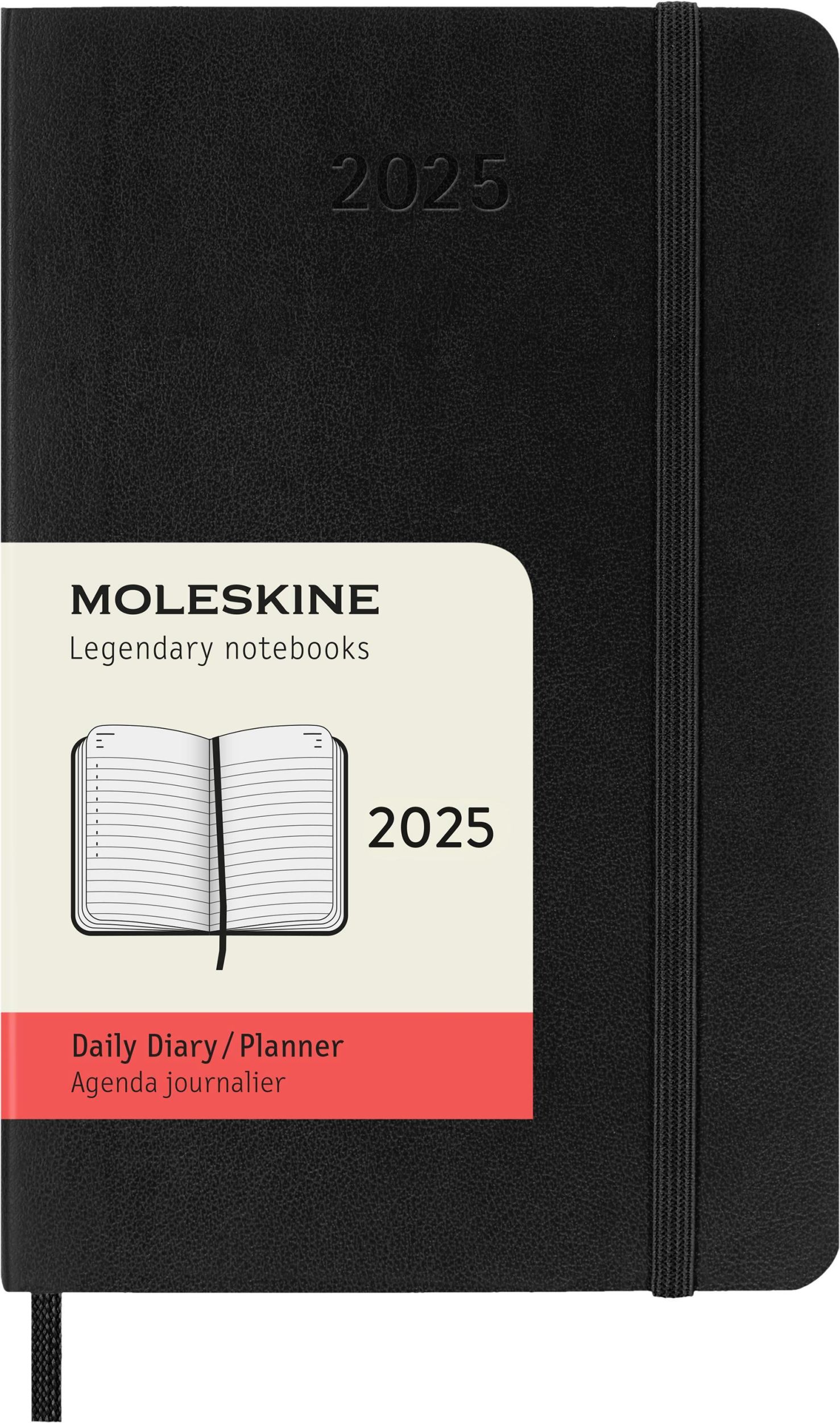 Cover: 8056999270223 | Moleskine 12 Monate Tagesnotizkalender 2025, P/A6, 1 Tag = 1 Seite,...