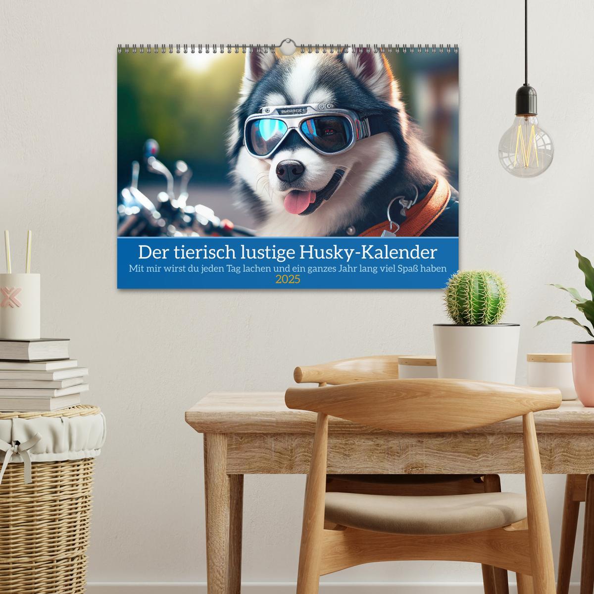 Bild: 9783435647200 | Der tierisch lustige Husky Kalender (Wandkalender 2025 DIN A3...