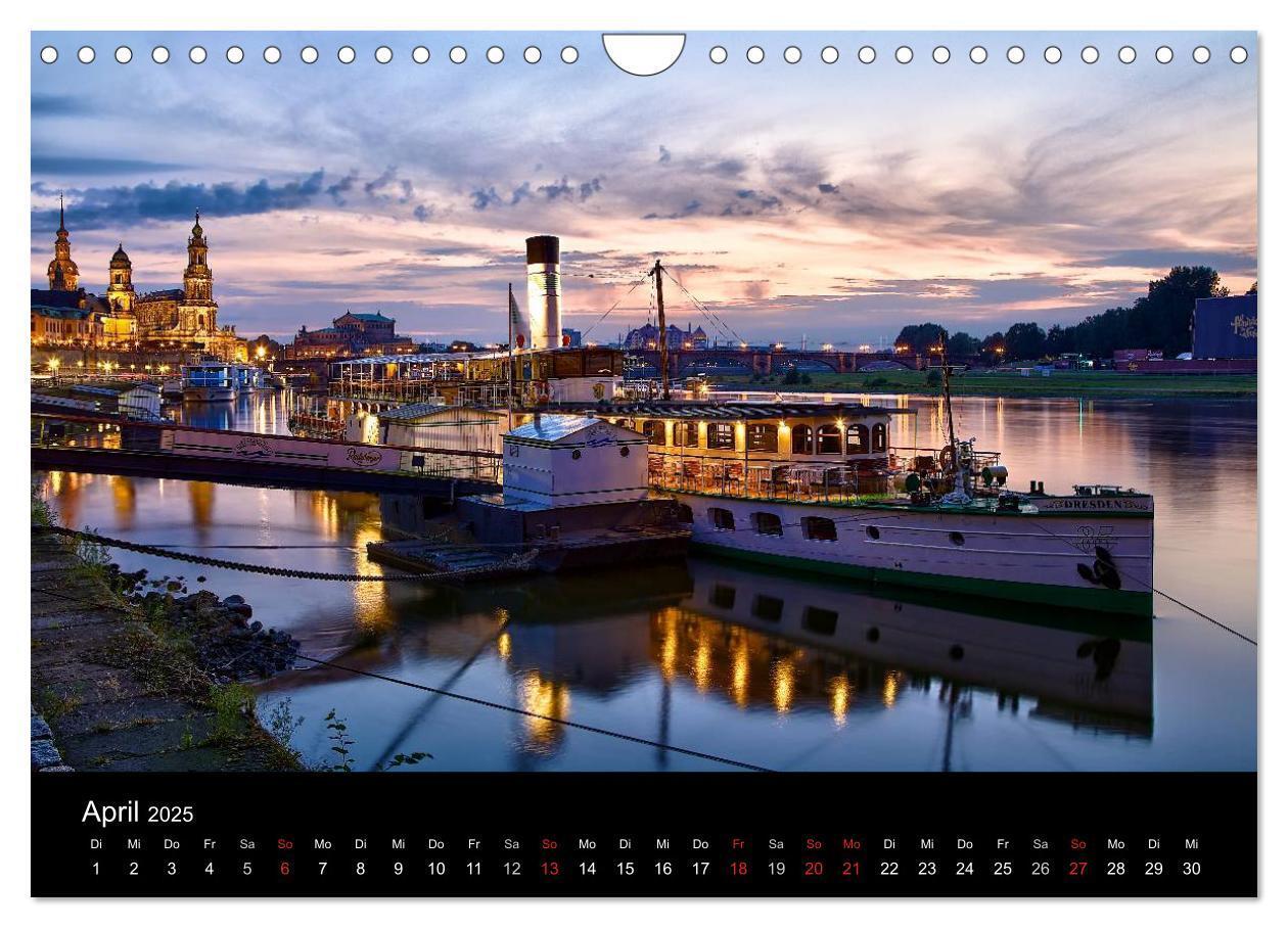 Bild: 9783435280827 | Dresden 2025 (Wandkalender 2025 DIN A4 quer), CALVENDO Monatskalender