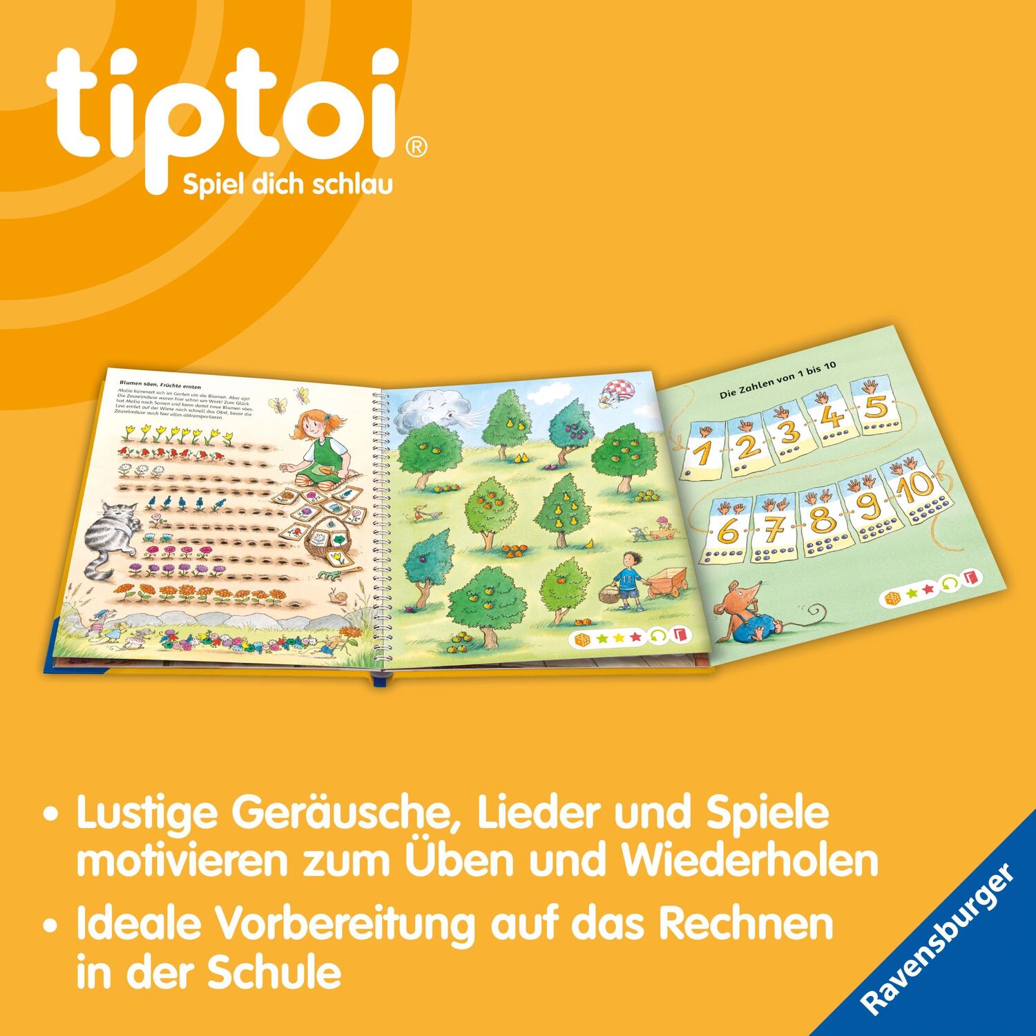 Bild: 9783473492756 | tiptoi® Meine Lern-Spiel-Welt: Zahlen und Mengen | Heike Tober | Buch