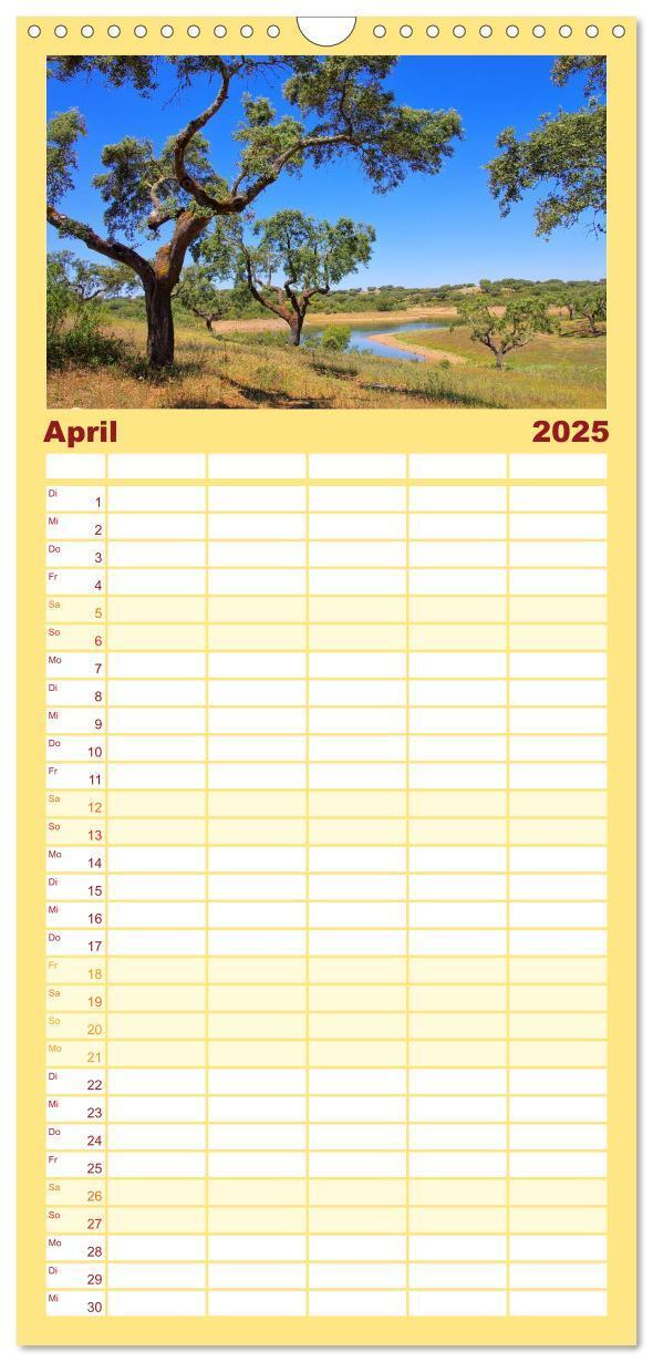 Bild: 9783457119150 | Familienplaner 2025 - Portugal mit 5 Spalten (Wandkalender, 21 x 45...