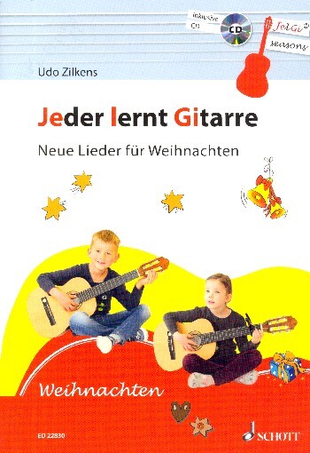 Cover: 9790001166362 | Zilkens, U: Jeder lernt Gitarre-Neue Lieder für Weihn./+CD