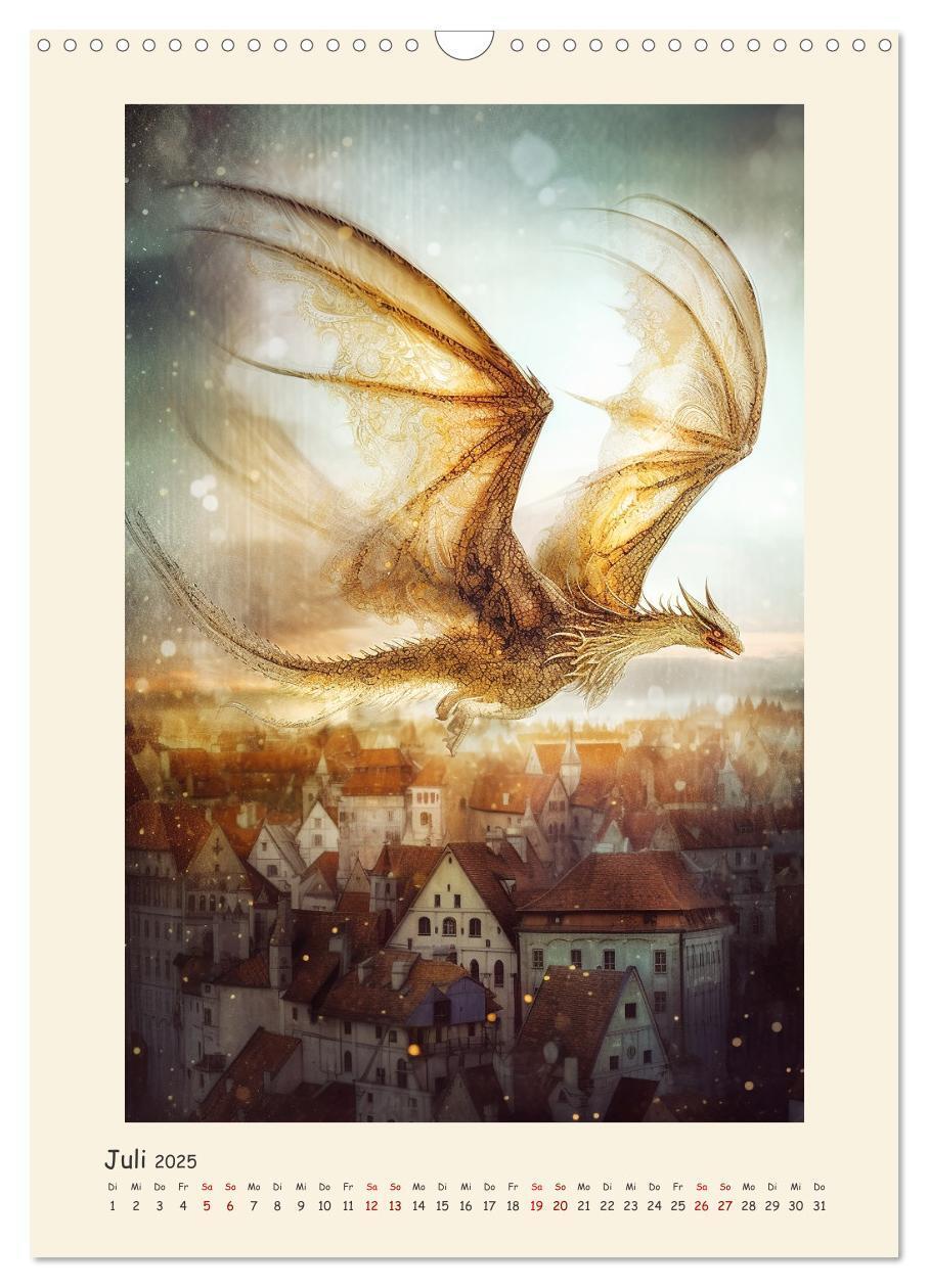 Bild: 9783435857432 | Malerische Drachen (Wandkalender 2025 DIN A3 hoch), CALVENDO...