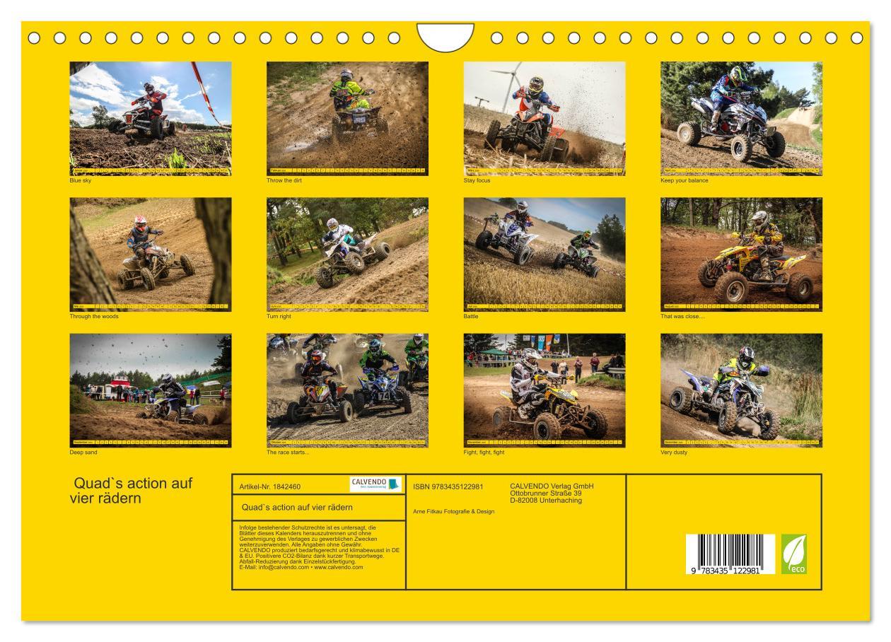 Bild: 9783435122981 | Quad`s action auf vier rädern (Wandkalender 2025 DIN A4 quer),...