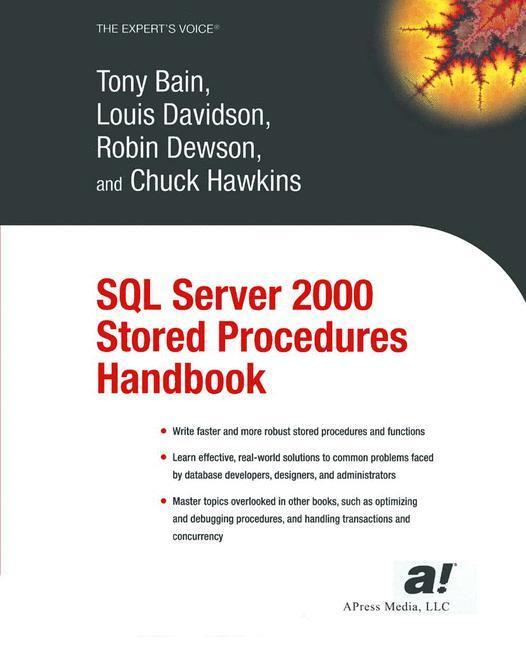 Cover: 9781590592878 | SQL Server 2000 Stored Procedures Handbook | Robin Dewson (u. a.)