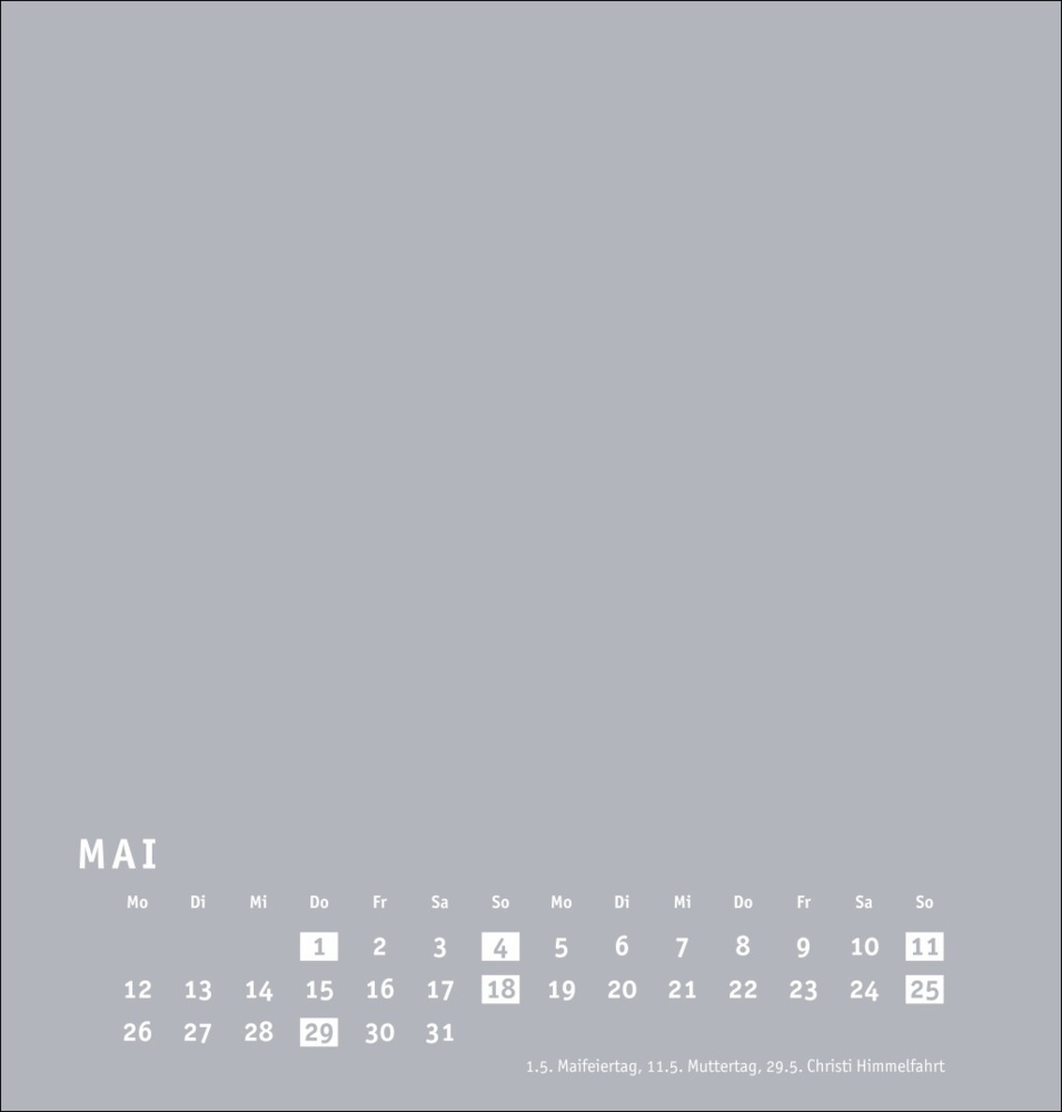 Bild: 9783756407903 | Premium-Bastelkalender silbergrau mittel 2025 | Kalender | 14 S.