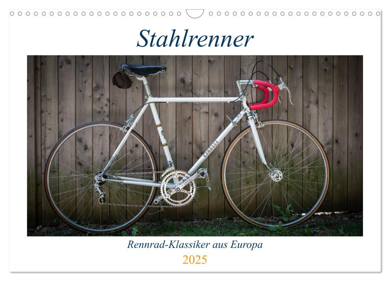 Cover: 9783435098408 | Stahlrenner - Rennrad-Klassiker aus Europa (Wandkalender 2025 DIN...