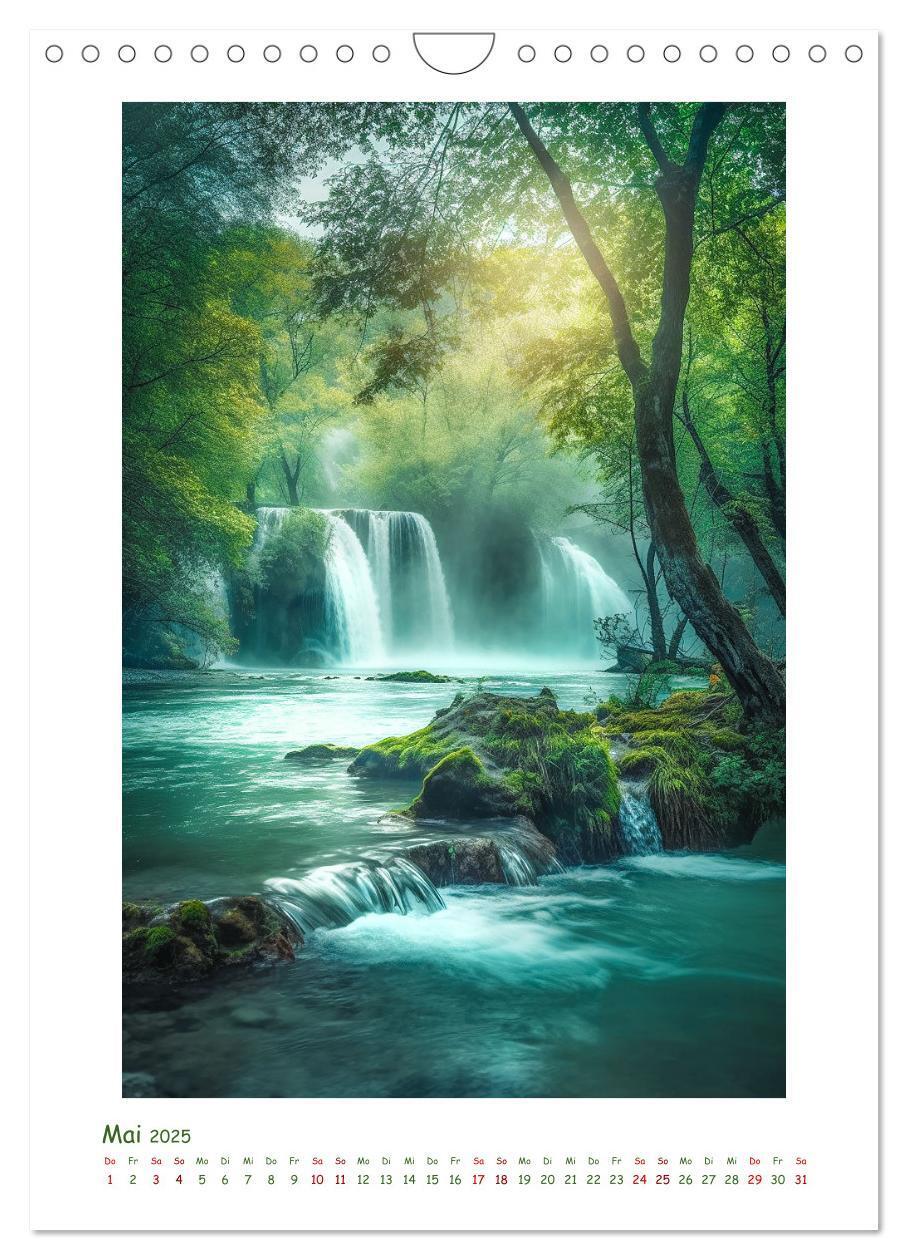 Bild: 9783435853731 | Malerische Wasserfälle (Wandkalender 2025 DIN A4 hoch), CALVENDO...