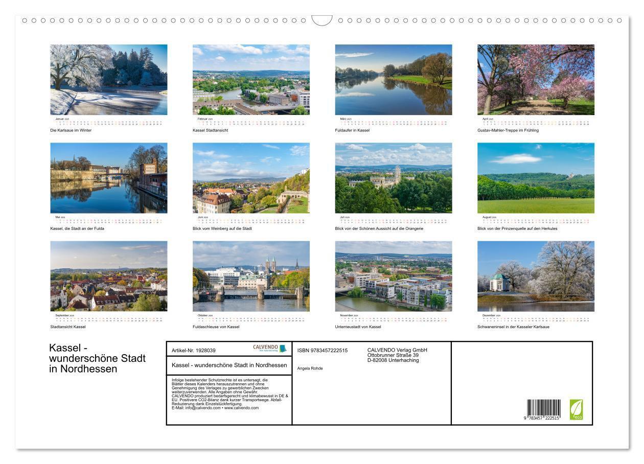 Bild: 9783457222515 | Kassel - wunderschöne Stadt in Nordhessen (Wandkalender 2025 DIN A2...