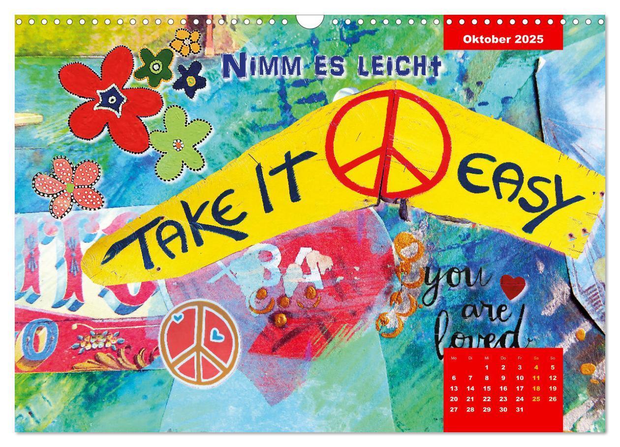 Bild: 9783383923234 | Take it easy Nimm es leicht (Wandkalender 2025 DIN A3 quer),...