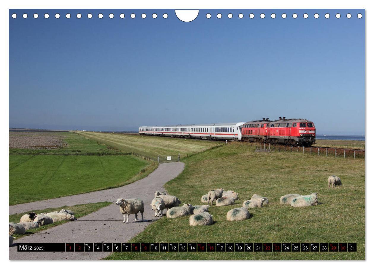 Bild: 9783435426140 | Norddeutsche Eisenbahnen (Wandkalender 2025 DIN A4 quer), CALVENDO...