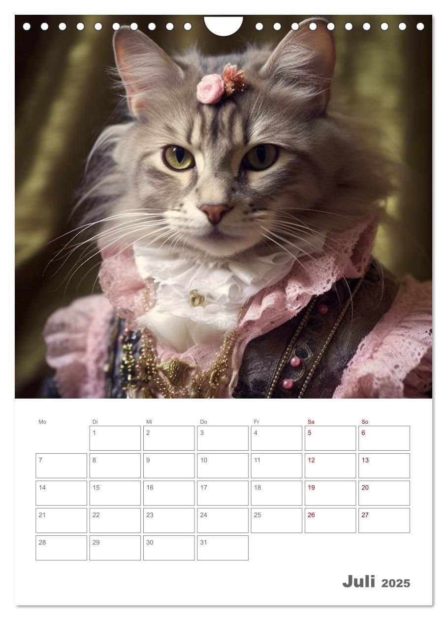 Bild: 9783435868148 | Royale Katzen Portraits (Wandkalender 2025 DIN A4 hoch), CALVENDO...