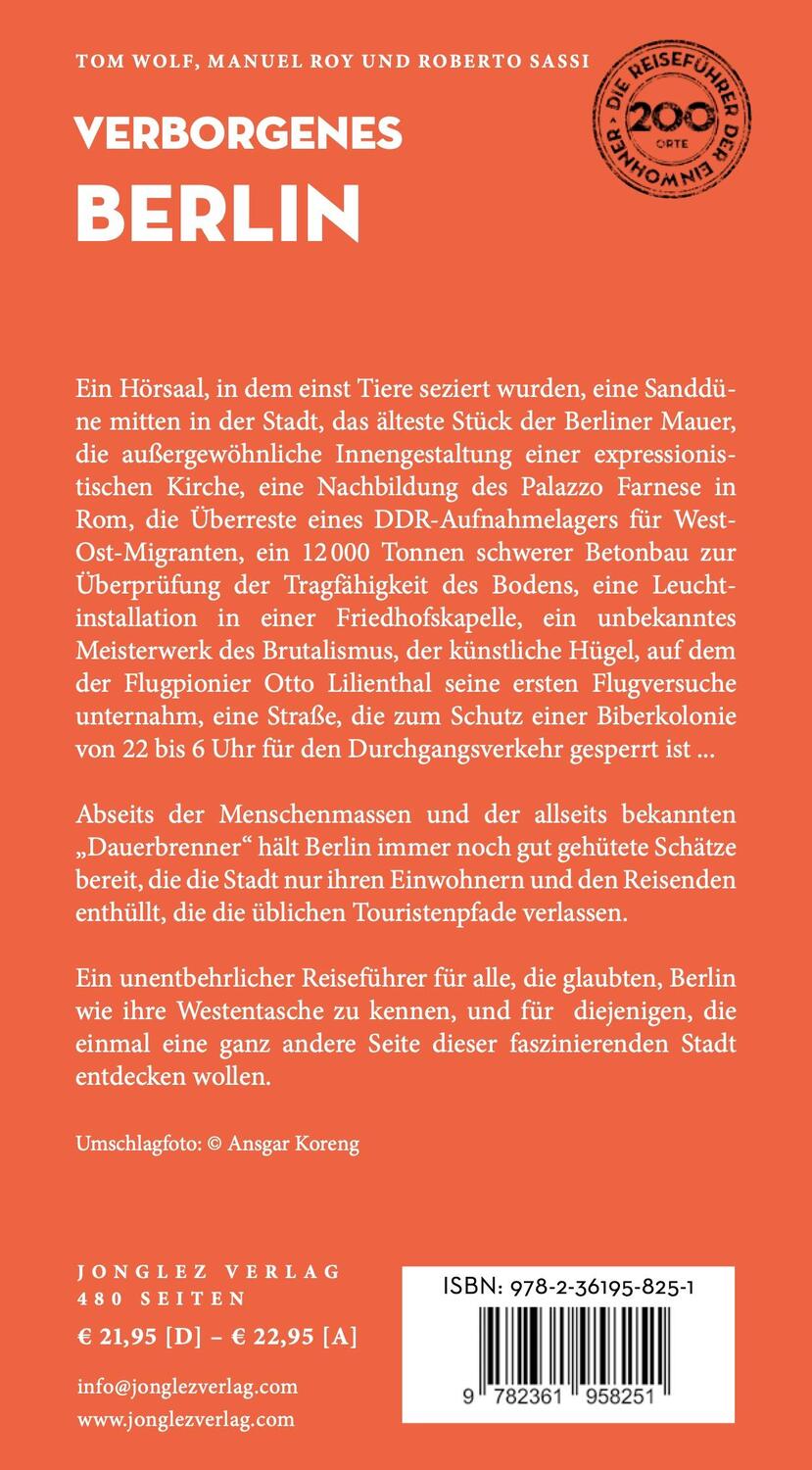 Rückseite: 9782361958251 | Verborgenes Berlin | Sassi Roberto (u. a.) | Taschenbuch | Verborgenes