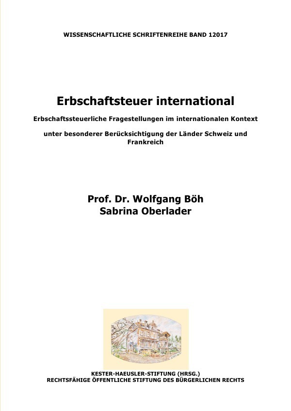 Cover: 9783741885860 | Erbschaftsteuer international: Erbschaftssteuerliche...